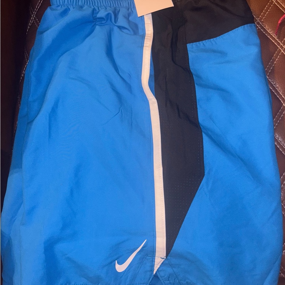 Nike Dynamic Blue and Black Sports Shorts